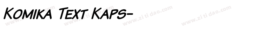 Komika Text Kaps字体转换